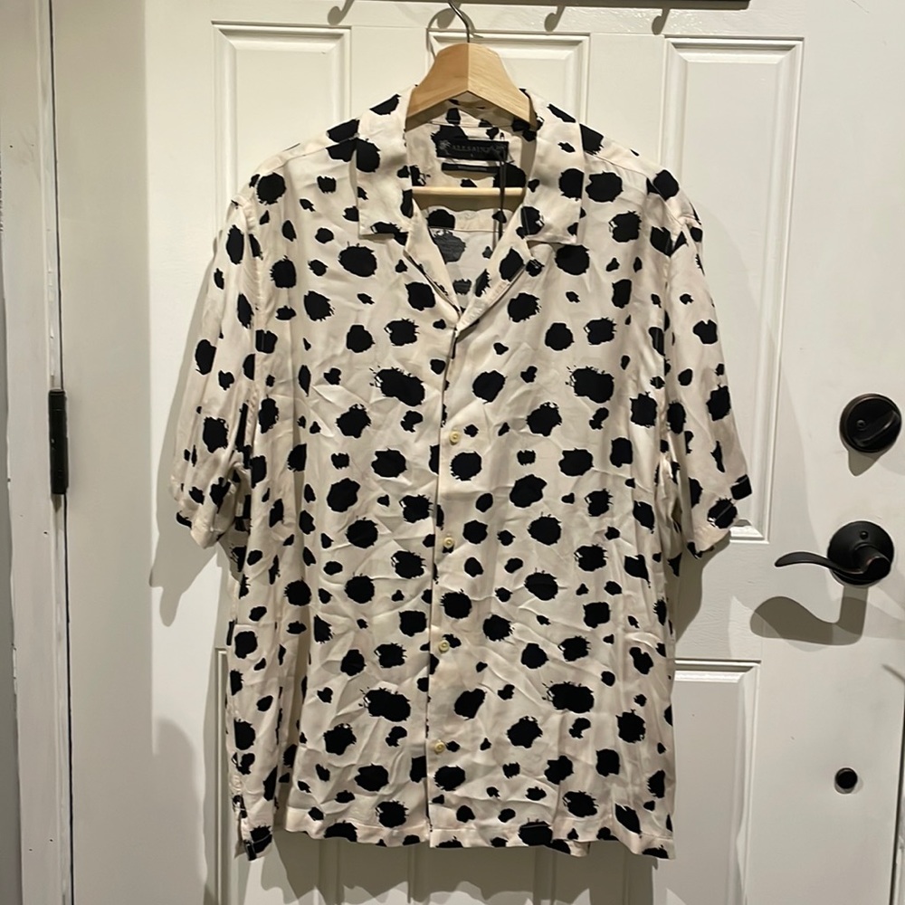 All saints, large button down. Relax fit